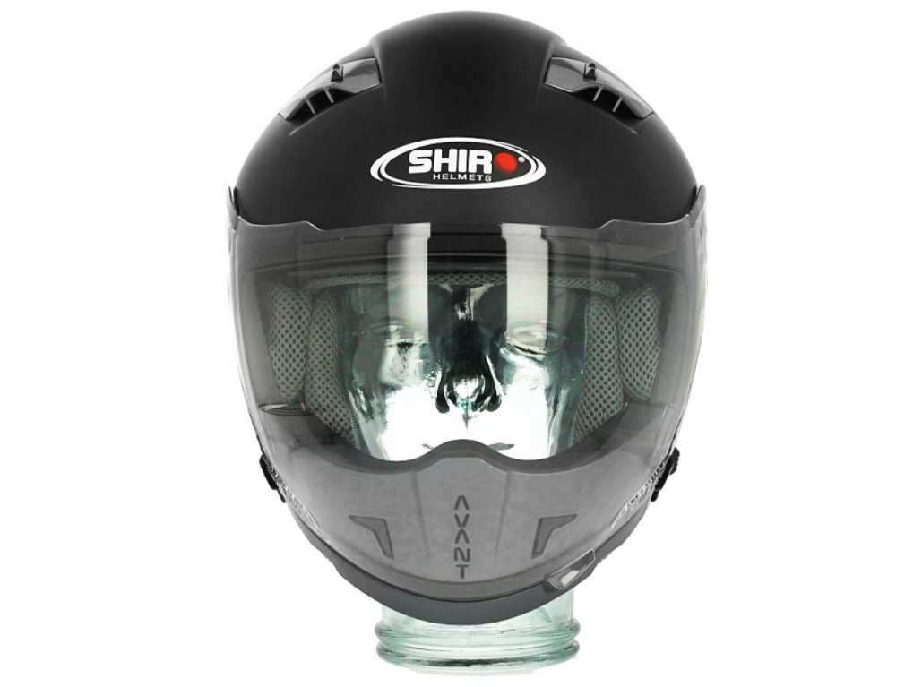 Casco modulare Shiro, SH414, sistema, nero opaco