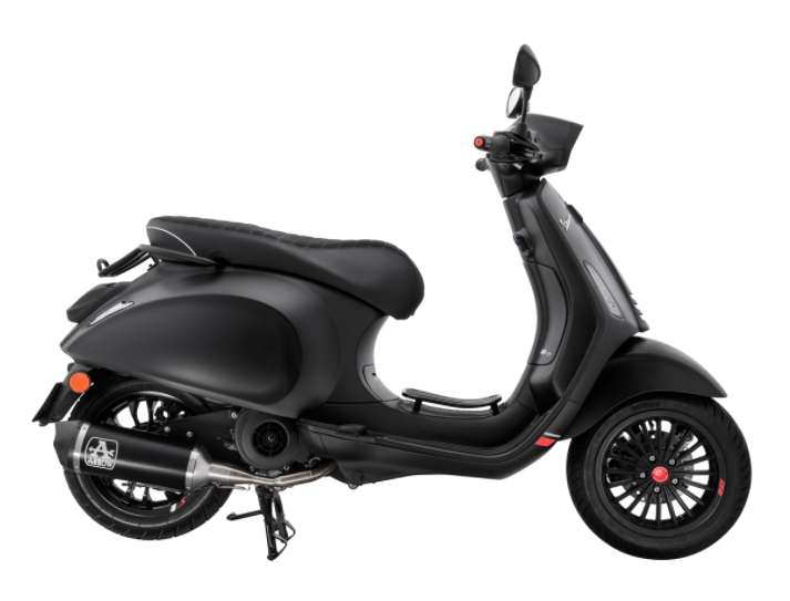 Portapacchi/maniglione passeggero nero opaco per Vespa Primavera/​Sprint 50-150ccm 2T/​4T AC