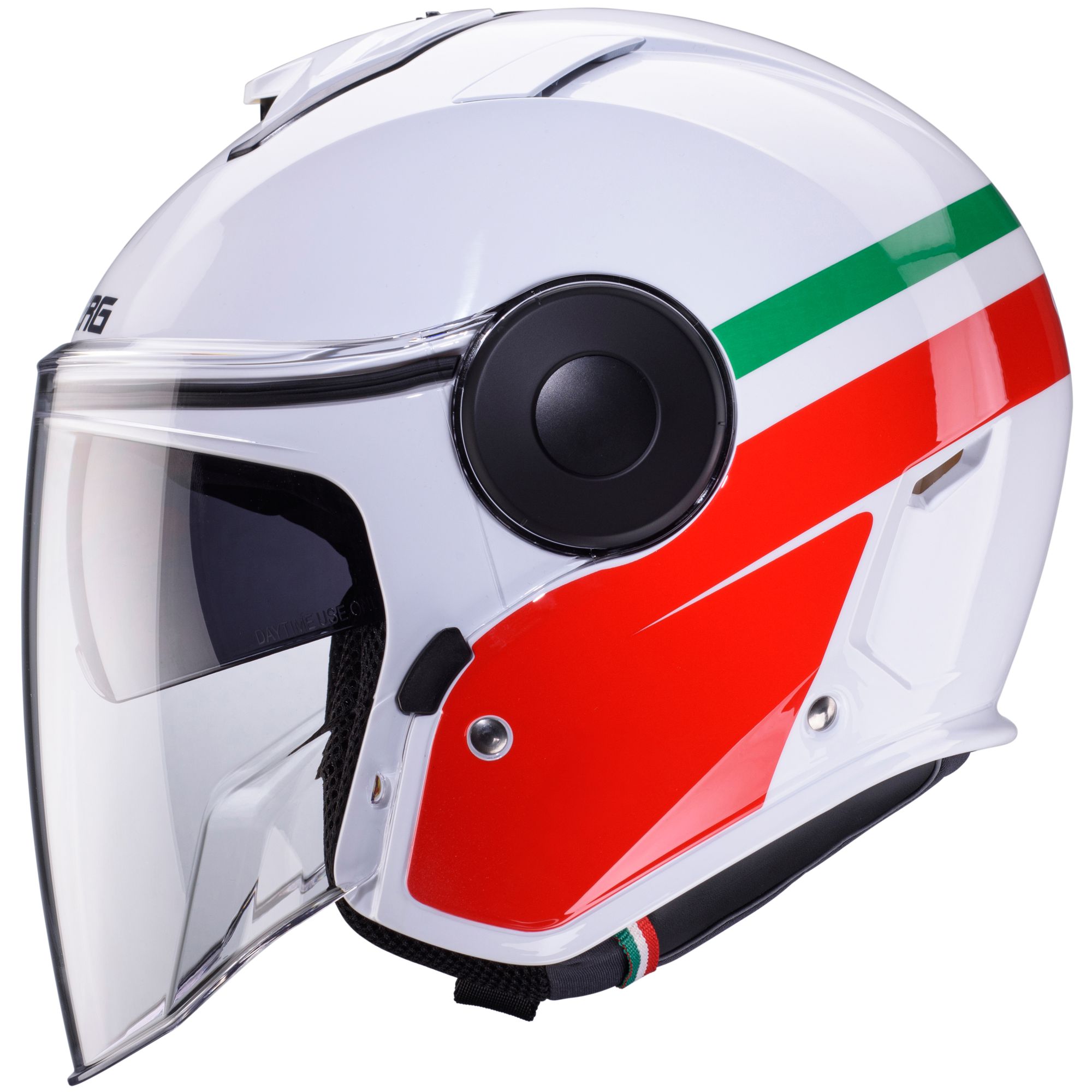 Caberg casco Soho Zephyr Italia bianco/verde-rosso