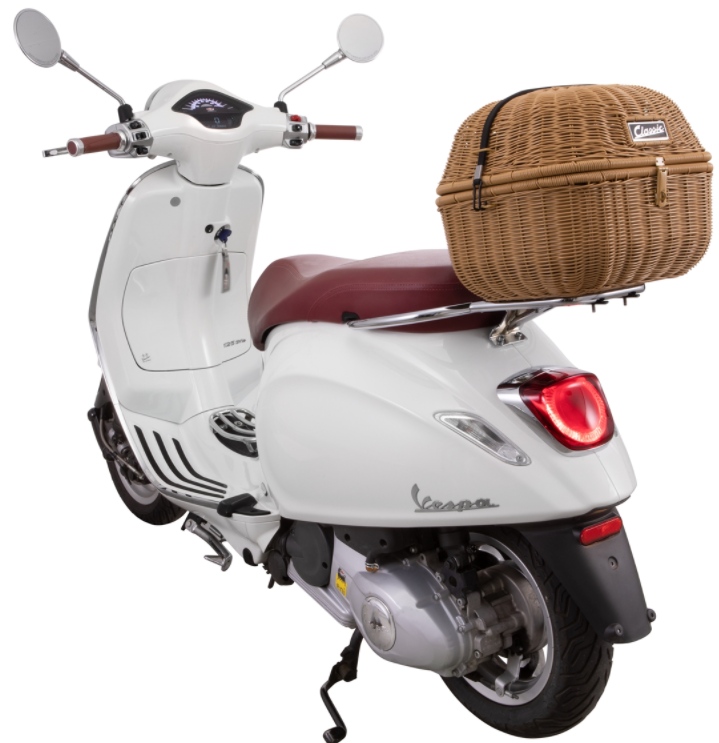 Portapacchi classico per Vespa, marrone