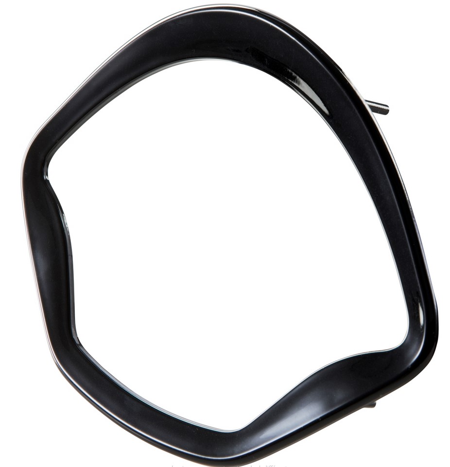 Anello decorativo tachimetro per Vespa GTS/​GTS Super 125-300ccm ('14-), nero lucido