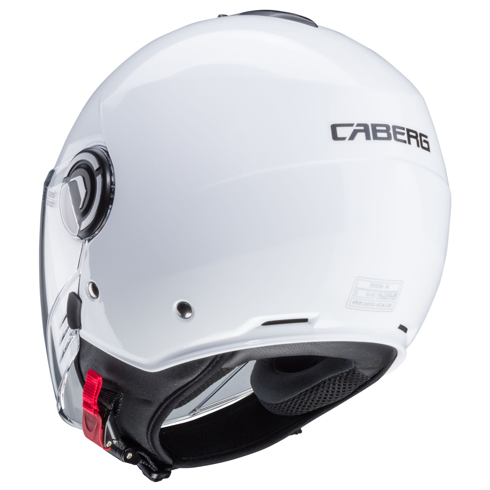 Casco Caberg Riviera V4 X bianco metallizzato