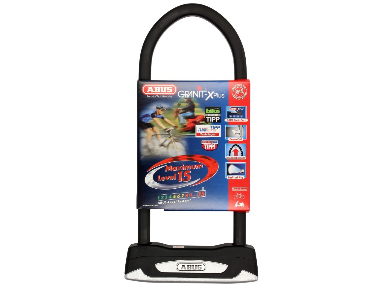 ABUS U-lock 230x108 Granit X-Plus 54 per moto, scooter e Vespa