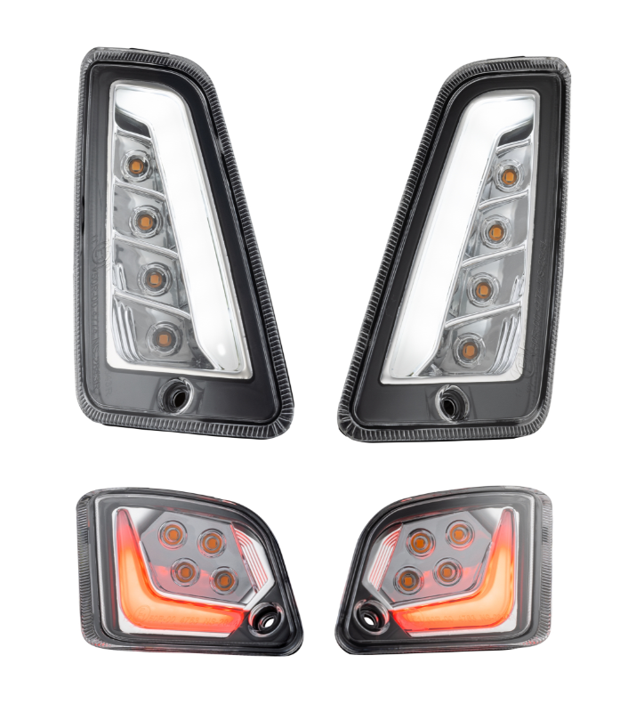 Kit indicatori di direzione anteriori e posteriori per Vespa GTS/GTS Super/GTV 125-300cc, trasparente