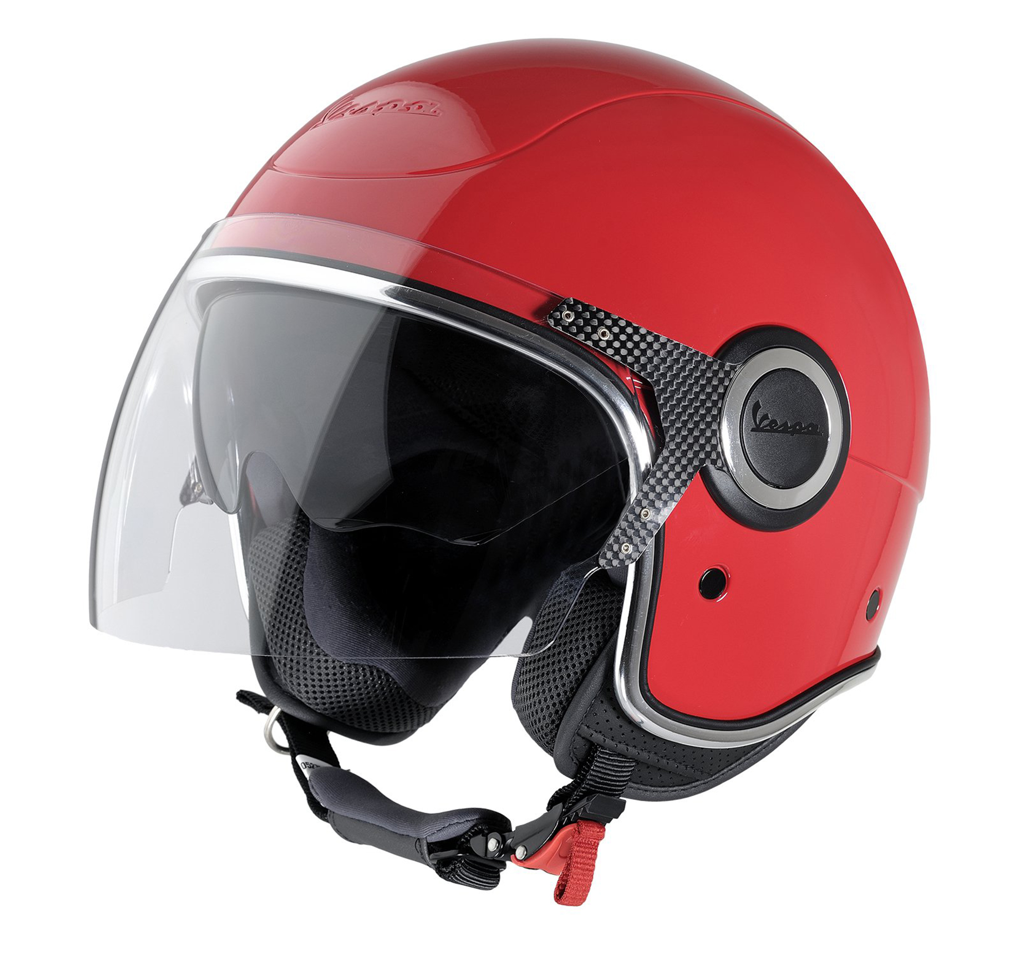 Casco Vespa Jet VJ rosso