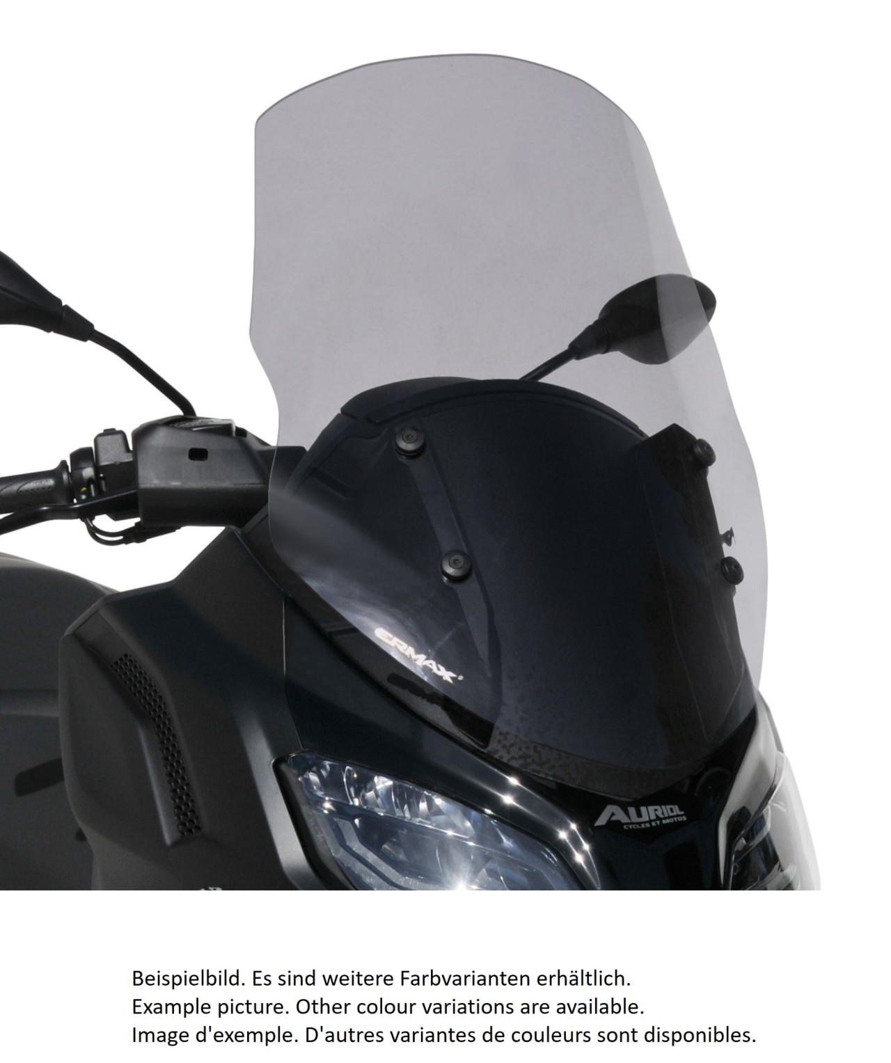 Parabrezza ERMAX Touring per Piaggio MP3 400 / 530 HPE (22-), colorato/nero chiaro