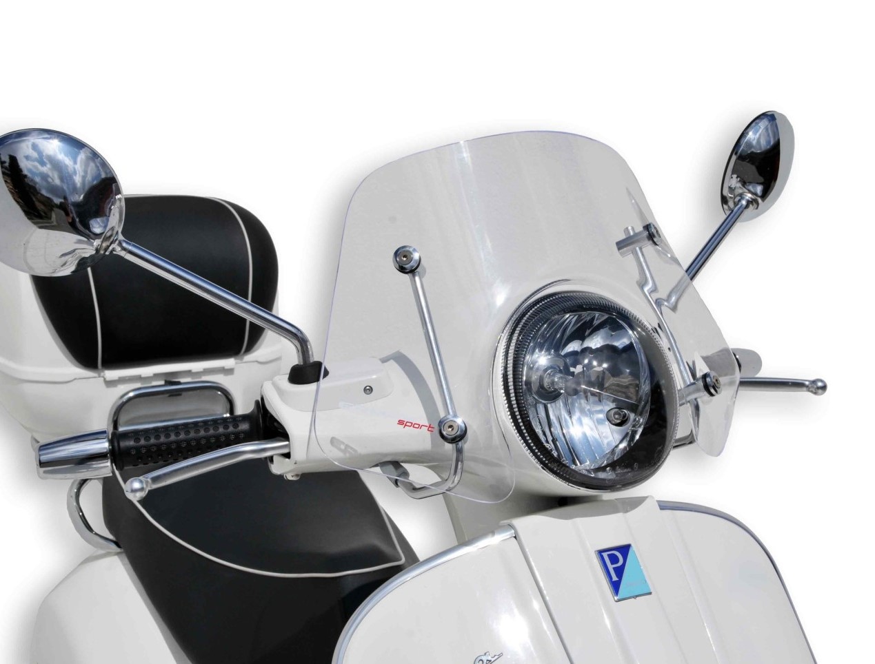 Parabrezza ERMAX Piccolo H 300 mm per Vespa GTS/GTS Super/GT L (-22), trasparente