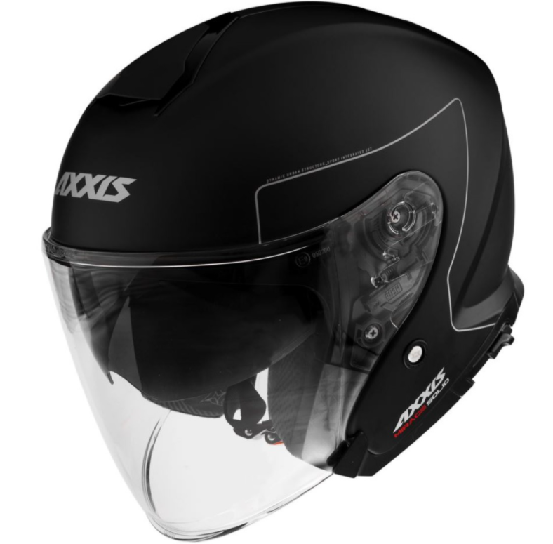 Casco jet Axxis, Mirage SV Solid, nero opaco