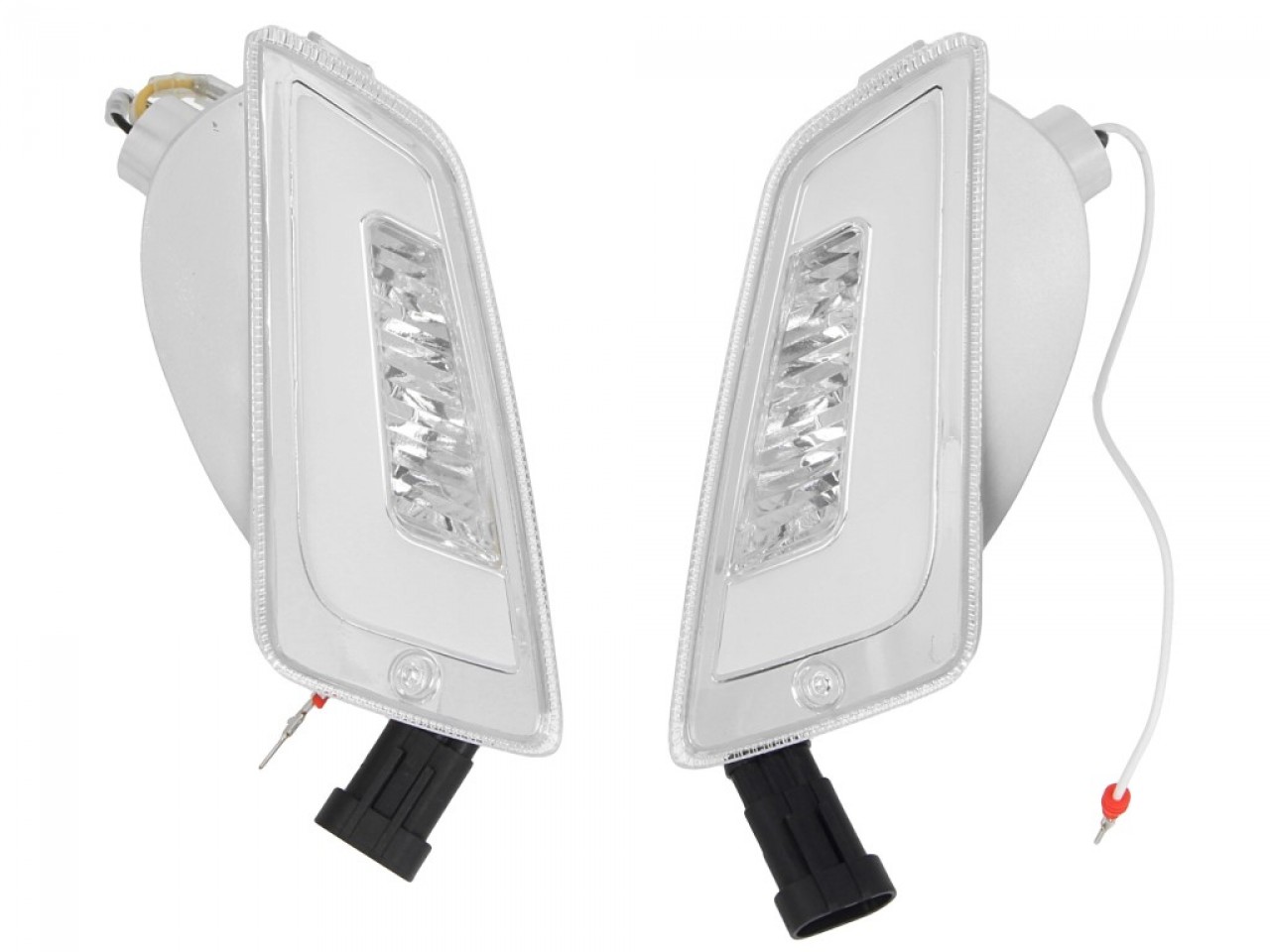 Kit frecce a LED anteriori, trasparenti per Vespa GT, GTL, GTV, GTS 125-300