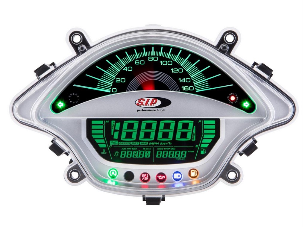 Contagiri/tachimetro per Vespa GTS/​GTS Super 300ccm FL ('14-), argento