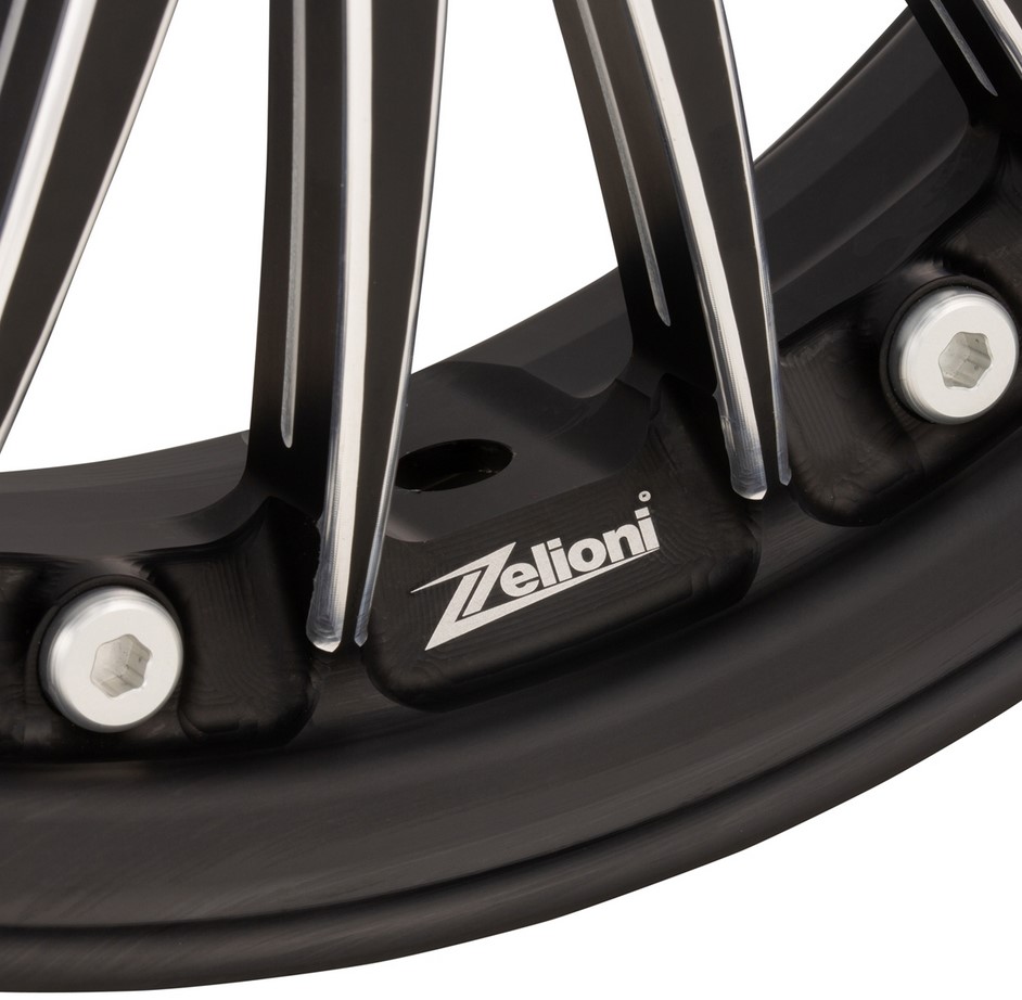 Cerchio Sport Classic anteriore/posteriore per Vespa GTS/GTS Super/GTV/GT/946 125-300ccm, nero opaco