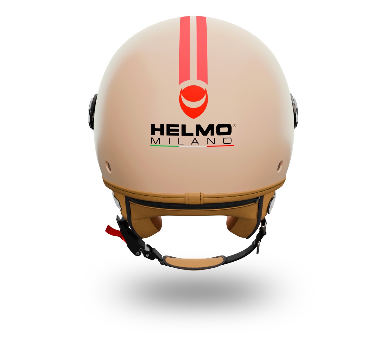 Helmo Milano Demi Jet Veloce rosso opaco
