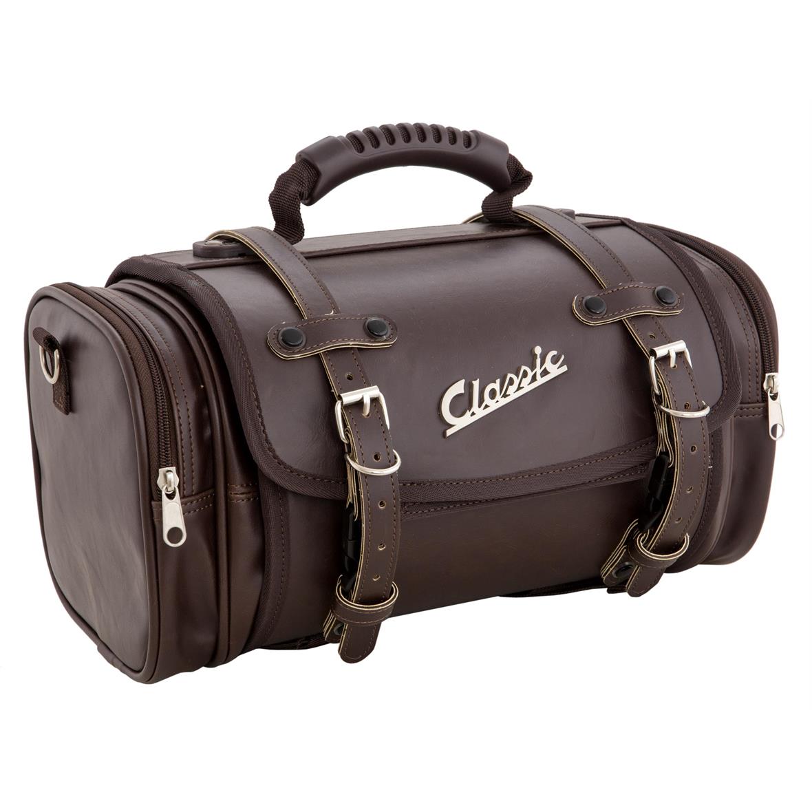 Borsa "Classic" piccola per Vespa - testa di moro, similpelle