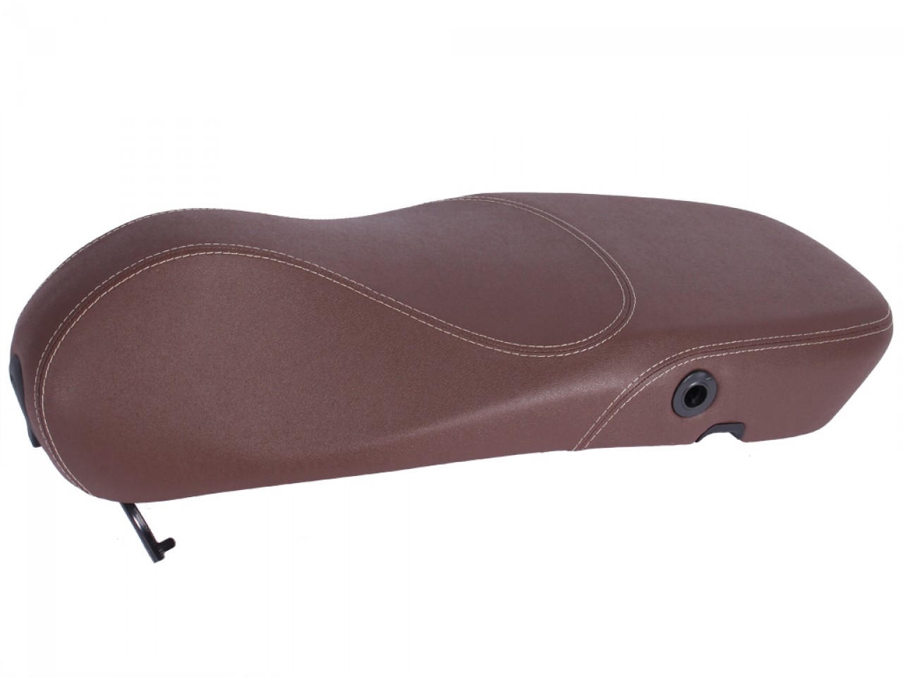 Panchetta originale Vespa per Vespa Primavera marrone con cuciture bianche