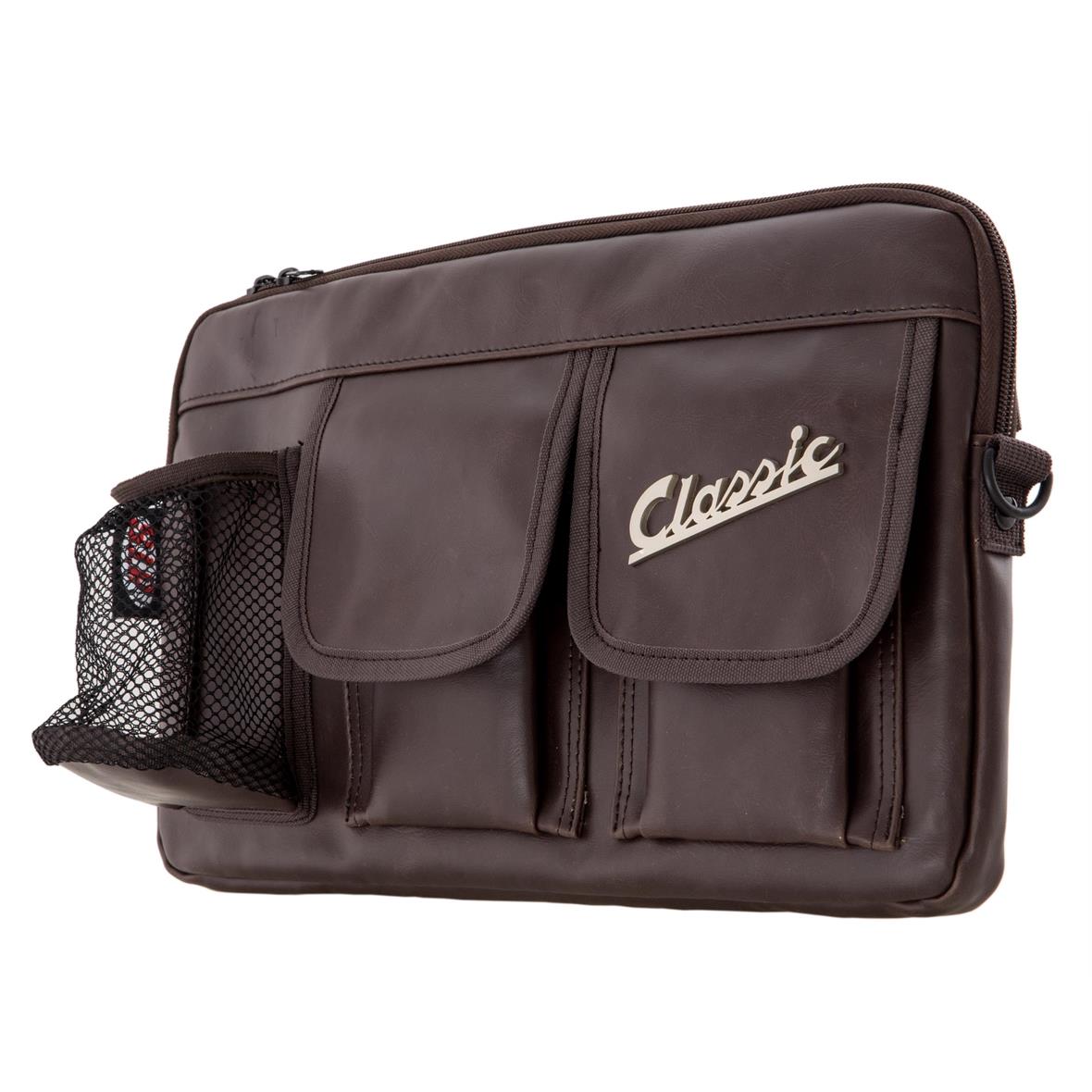 Borsa "Classic" per bagagliaio/portaoggetti Vespa - marrone, similpelle