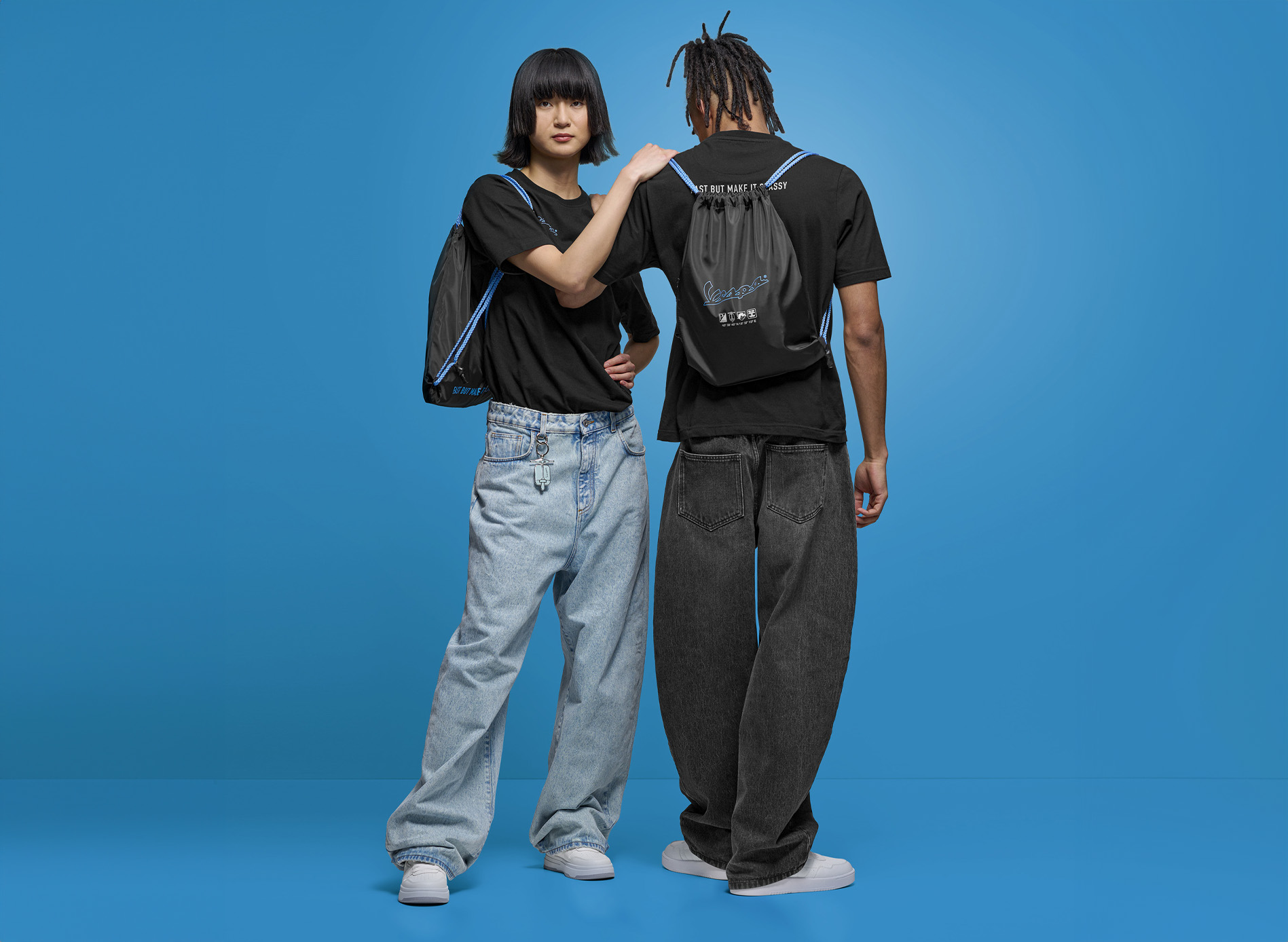 Zaino Vespa nero blu collezione DEC
