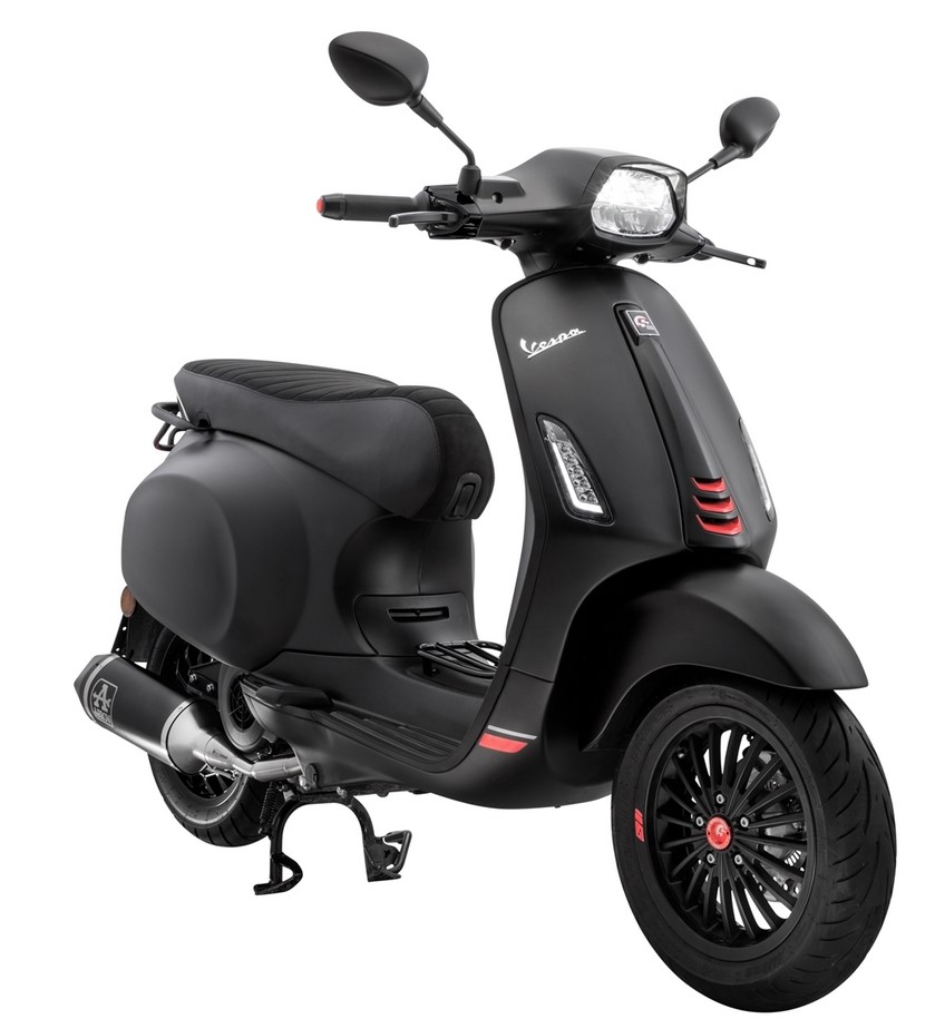 Cerchio anteriore/posteriore per Vespa GTS/​GTS Super/​GTV/​GT 60/​GT/​GT L 125-300ccm, nero opaco