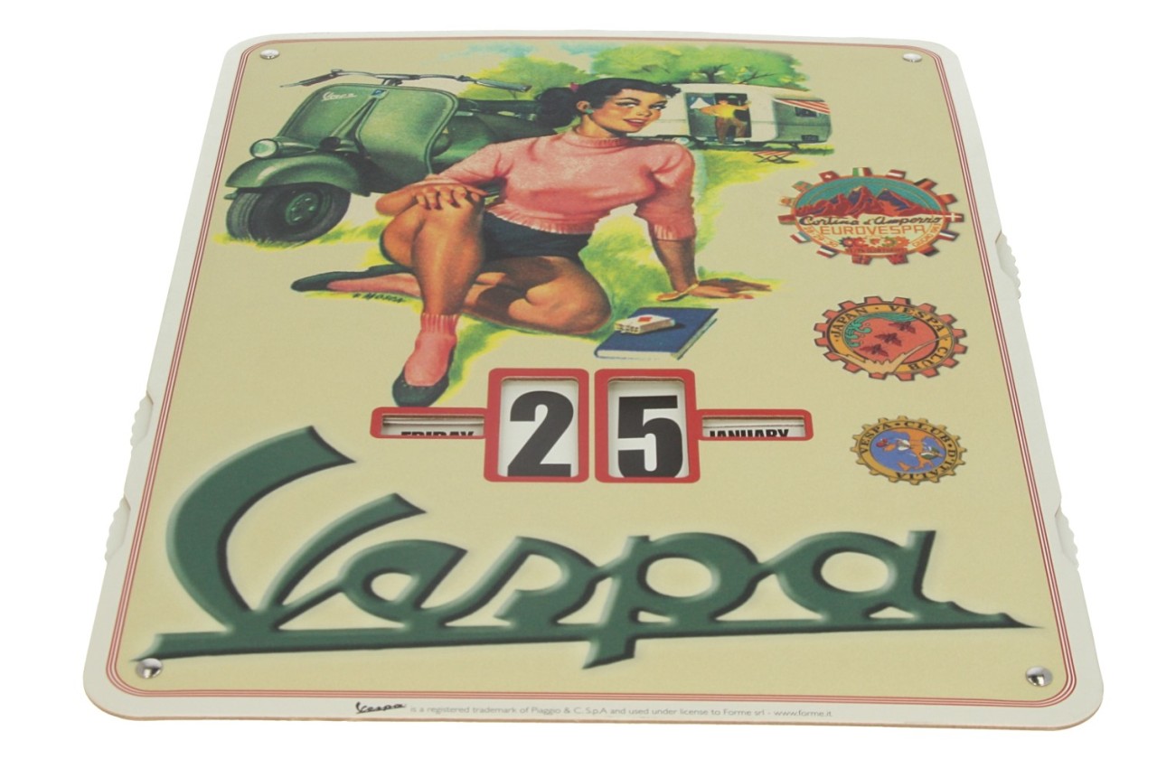 Calendario infinito della Vespa