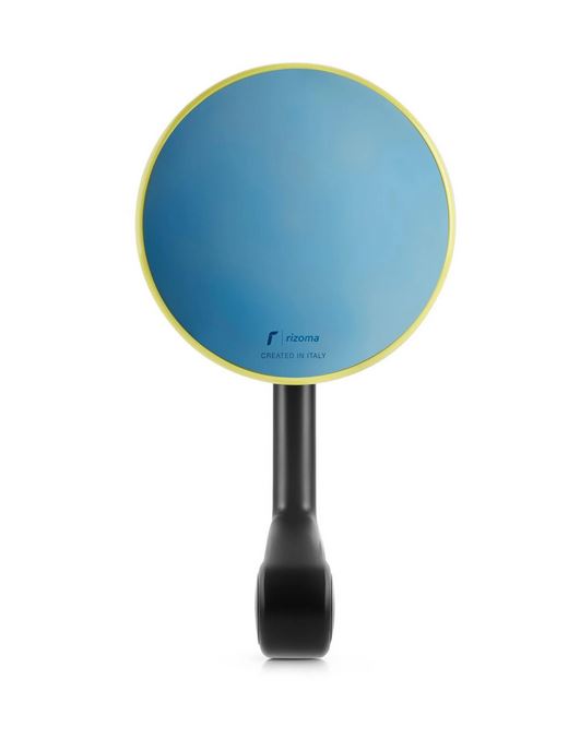 Specchietto da manubrio RIZOMA E-POP per Vespa destra o sinistra, nero/giallo