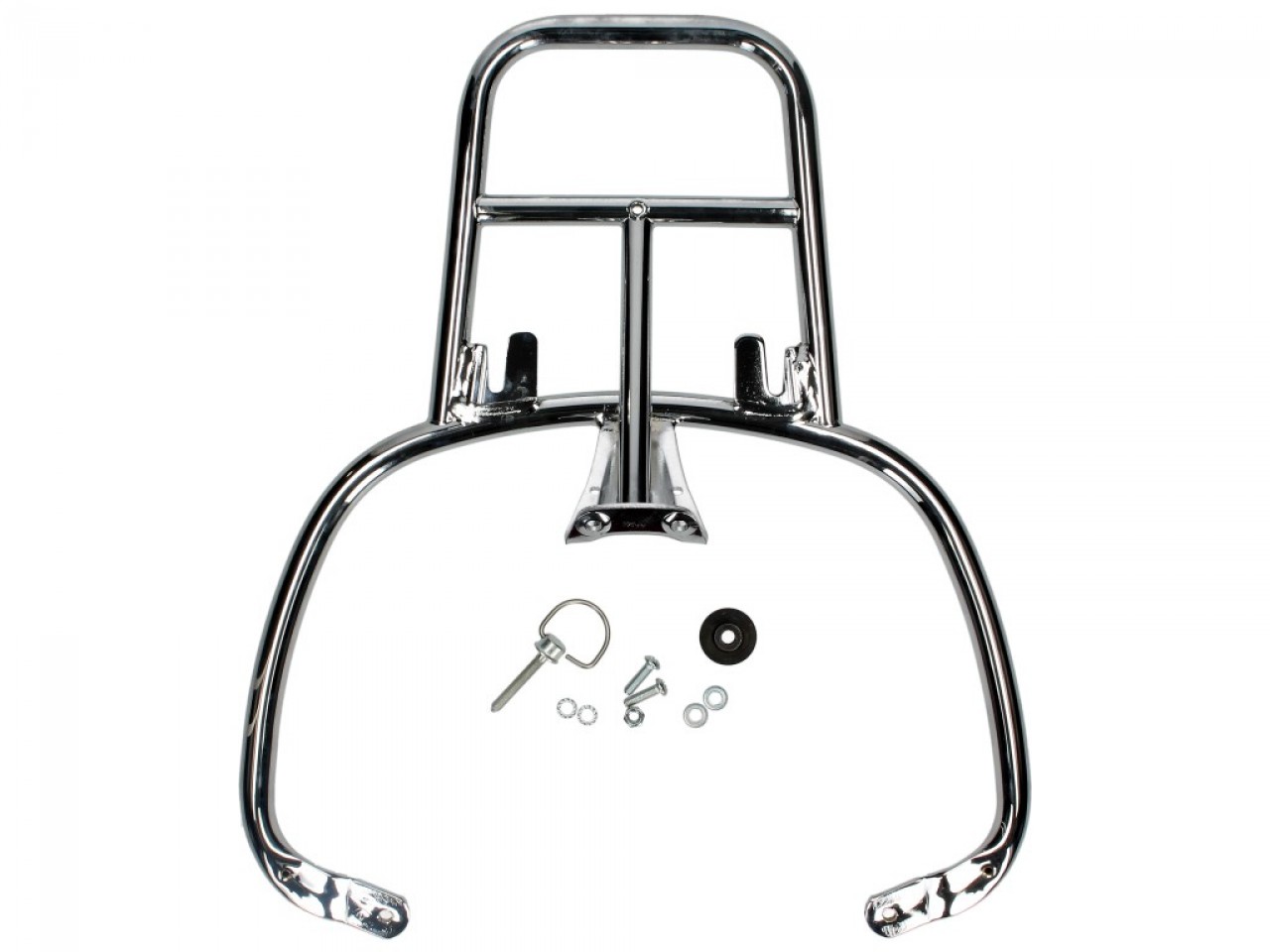 Kit bauletto 32 L rosso dragon (894), portapacchi cromato per Vespa Sprint / Primavera