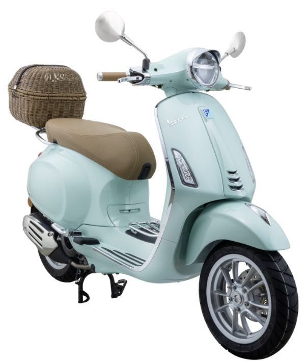 Cestino portapacchi Classic con portapacchi per Vespa Primavera/​Sprint 50-150ccm, testa di moro