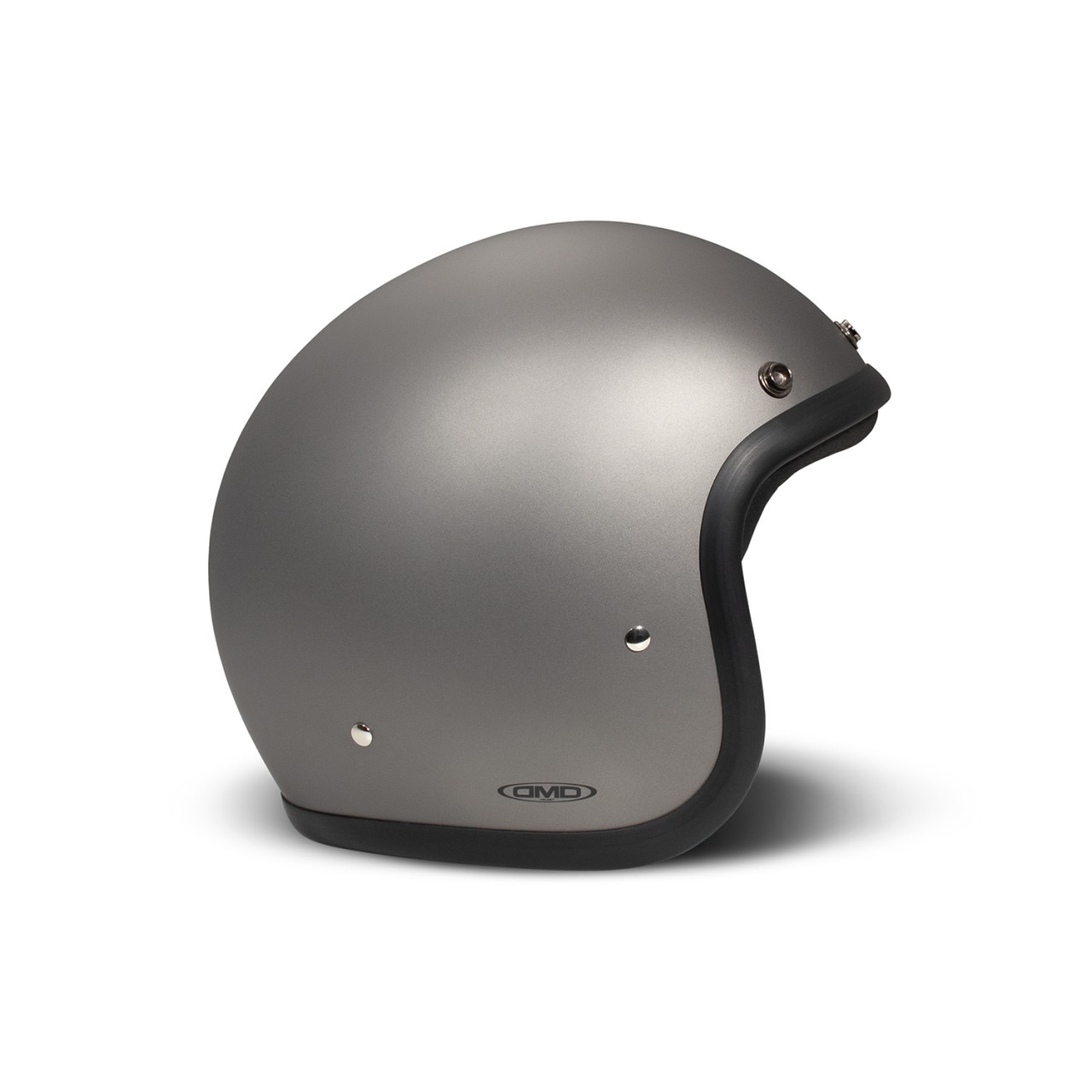 Casco jet DMD Retro, grigio opaco, Matt Grey, fibra di vetro, ECE 22.06