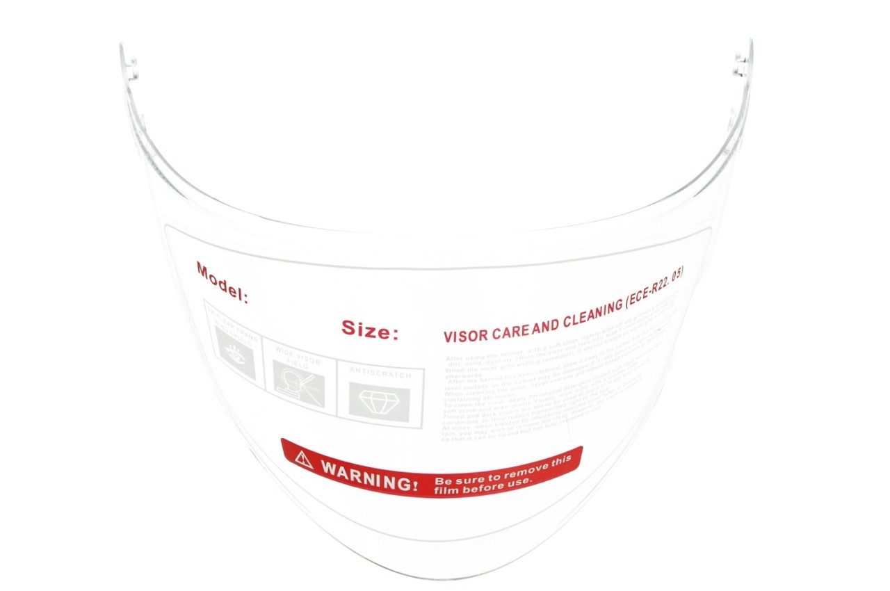 Visiera per casco jet Piaggio PFJ, trasparente