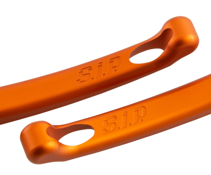 Set leva freno sportivo sinistra/destra per Vespa LX/​LXV/​S/​Primavera/​Sprint 50-150ccm, arancione opaco