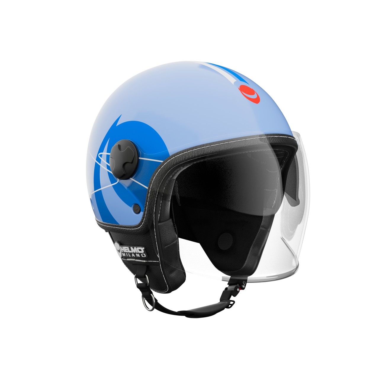 Helmo Milano Demi Jet Eos blu lucido