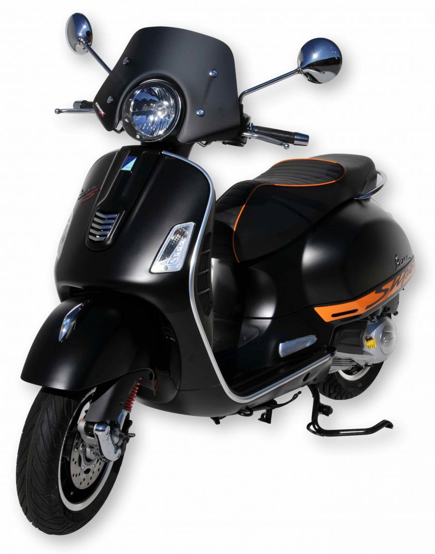 Cupolino Piccolo per Vespa GTS/​GTS Super/​​GT/​GT L 125-300ccm, nero opaco