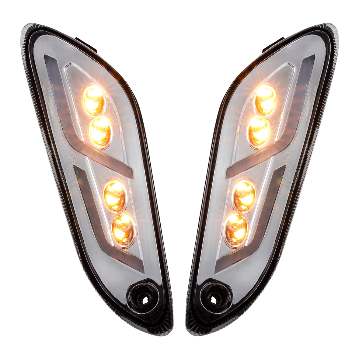 Kit frecce posteriore sinistra/destra LED trasparente per Vespa Primavera /​ Sprint 125-150cc SIP Style