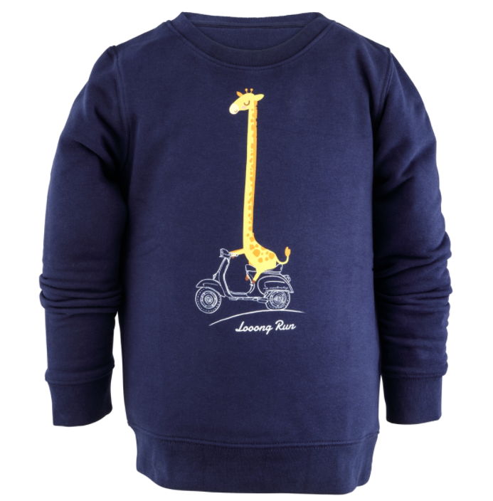 Felpa per bambini "Looong Run", blu