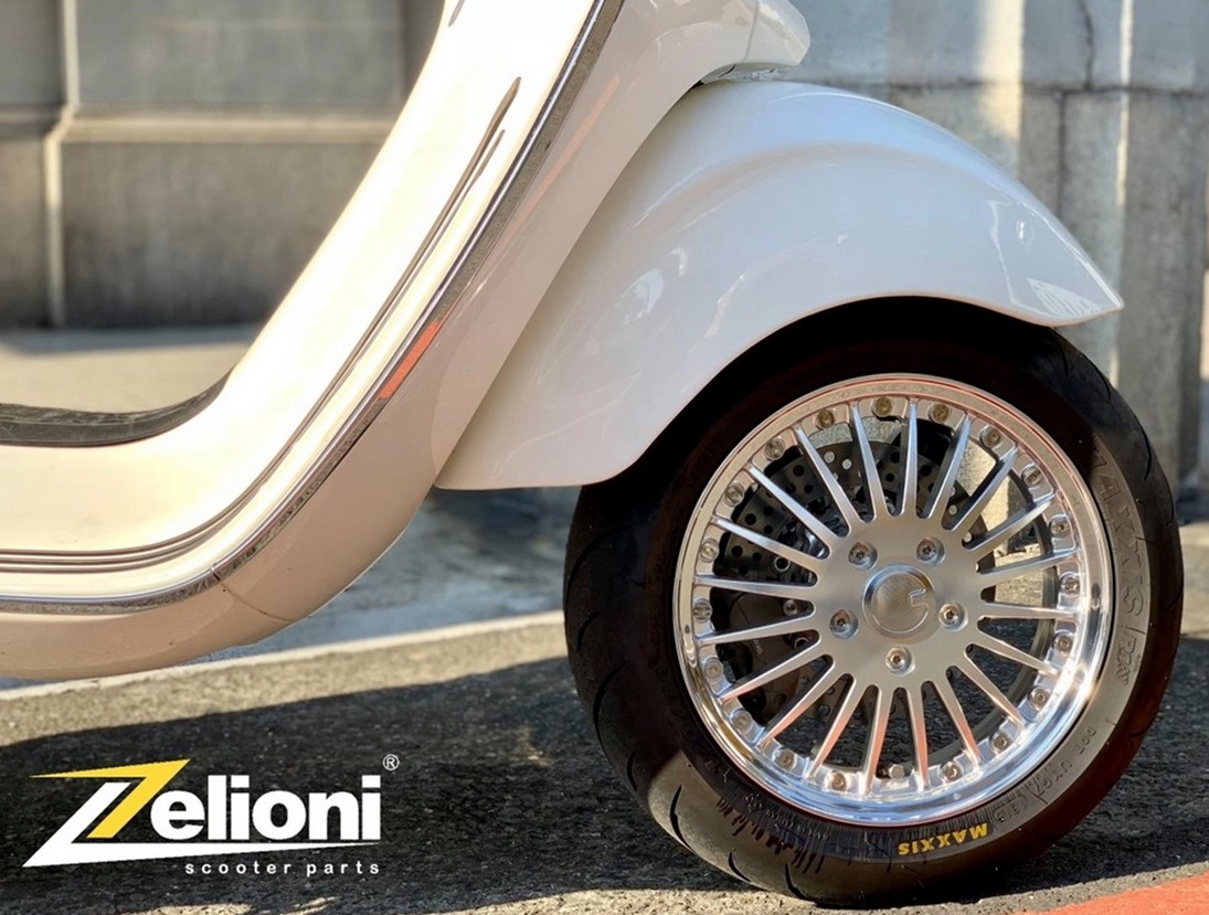 Cerchio Sport Classic anteriore/posteriore Vespa GTS/​GTS Super/​GTV/​GT/​946 125-300ccm, argento