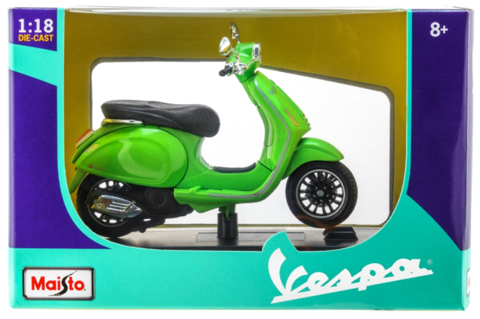 Modello Vespa GTS 300, verde chiaro