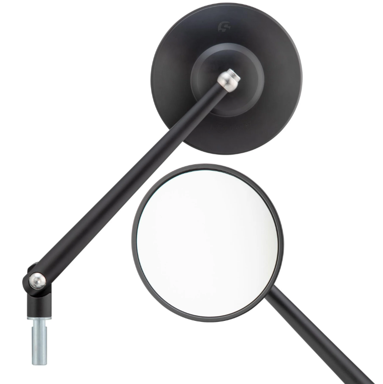 Specchio standard per Vespa, filettatura sinistra, nero opaco