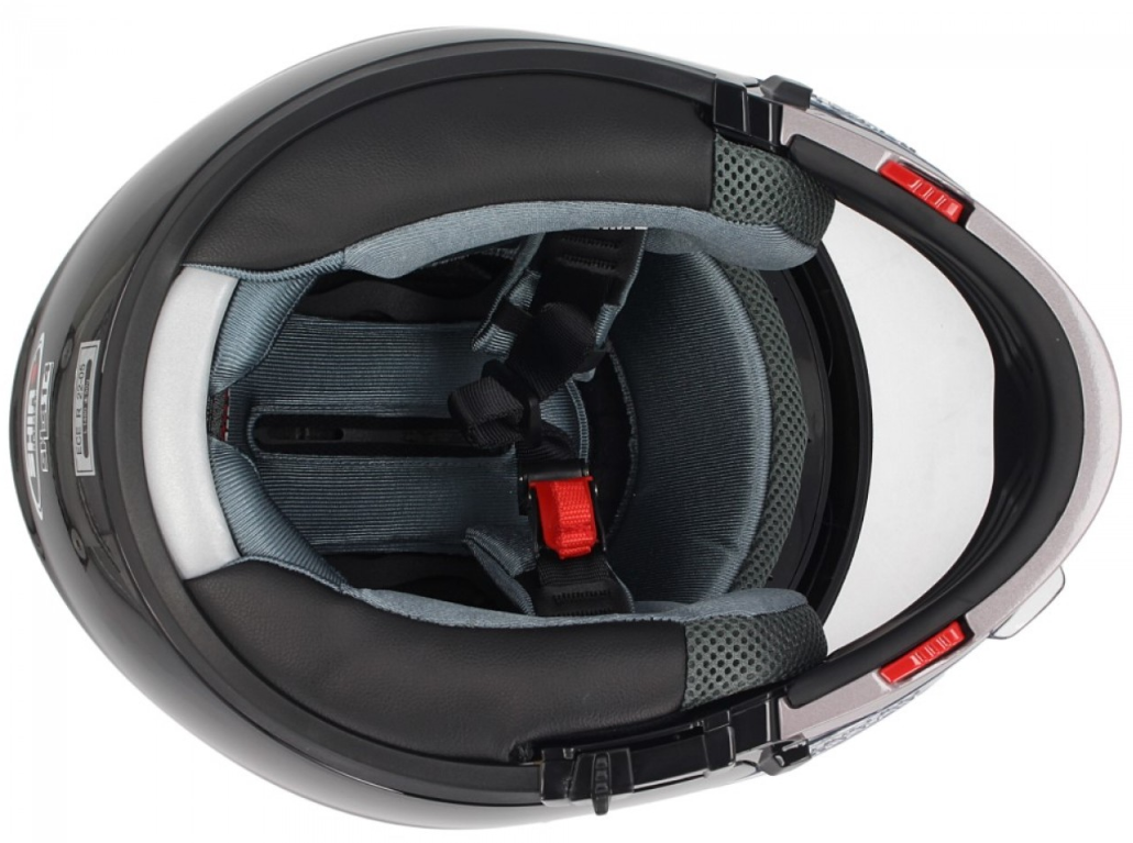 Casco modulare Shiro, SH414, sistema, nero