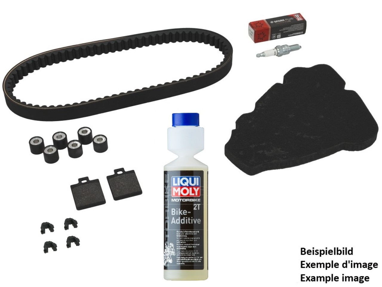 Kit di controllo NF ProKit premium, (OEM) con pastiglie + additivo, Piaggio Fly 50 2T, anno di costruzione: 2004