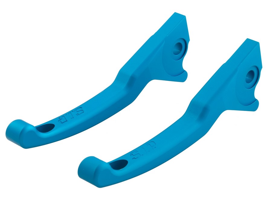 Set leve freno sportive Shorty per Vespa, destra e sinistra, blu opaco