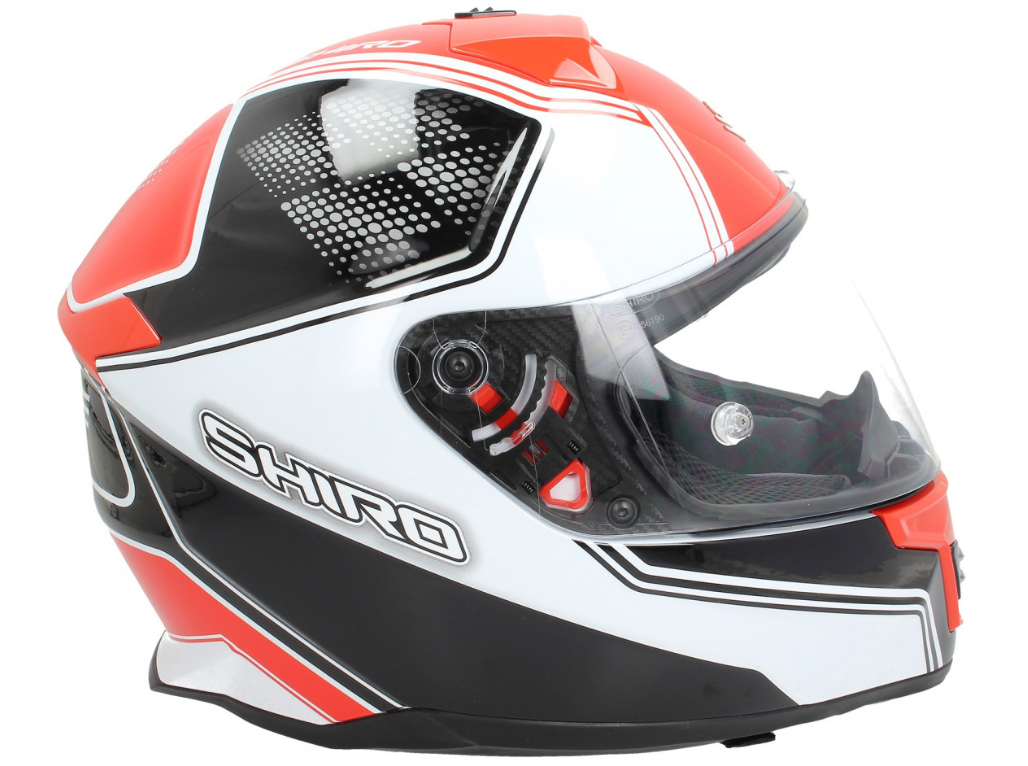 Casco integrale Shiro, SH351, fibra, F4, rosso