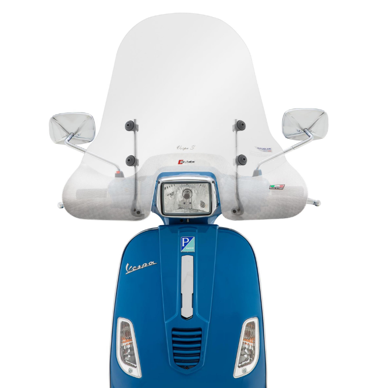 Parabrezza FACO alto per Vespa S 50-150ccm, trasparente