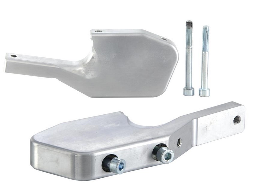 Adattatore poggiapiedi passeggero per Vespa GTS/​GTS Super/​GTV/​GT 60/​GT/​GT L 125-300ccm, argento lucido