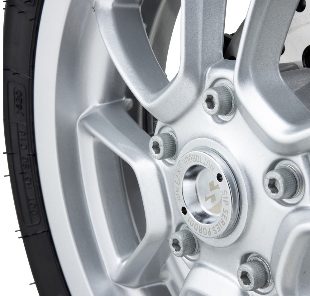Tappo parapolvere 12" cerchio anteriore per Vespa GTS/​GTS Super/​GTV/​GT 125-300ccm, cromato