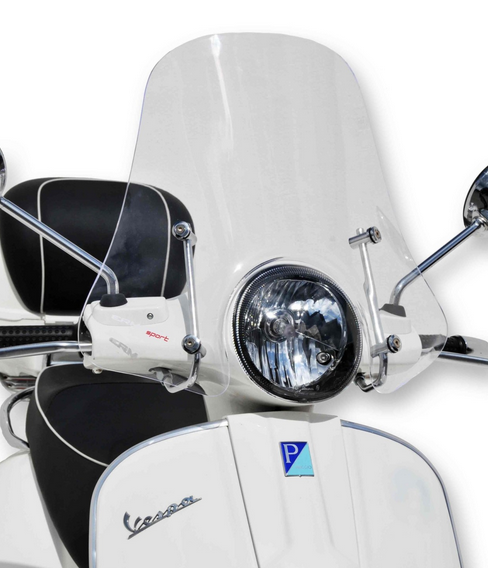 Parabrezza ERMAX Sport H 450 mm per Vespa GTS/GTS Super/GT L (-22), nero