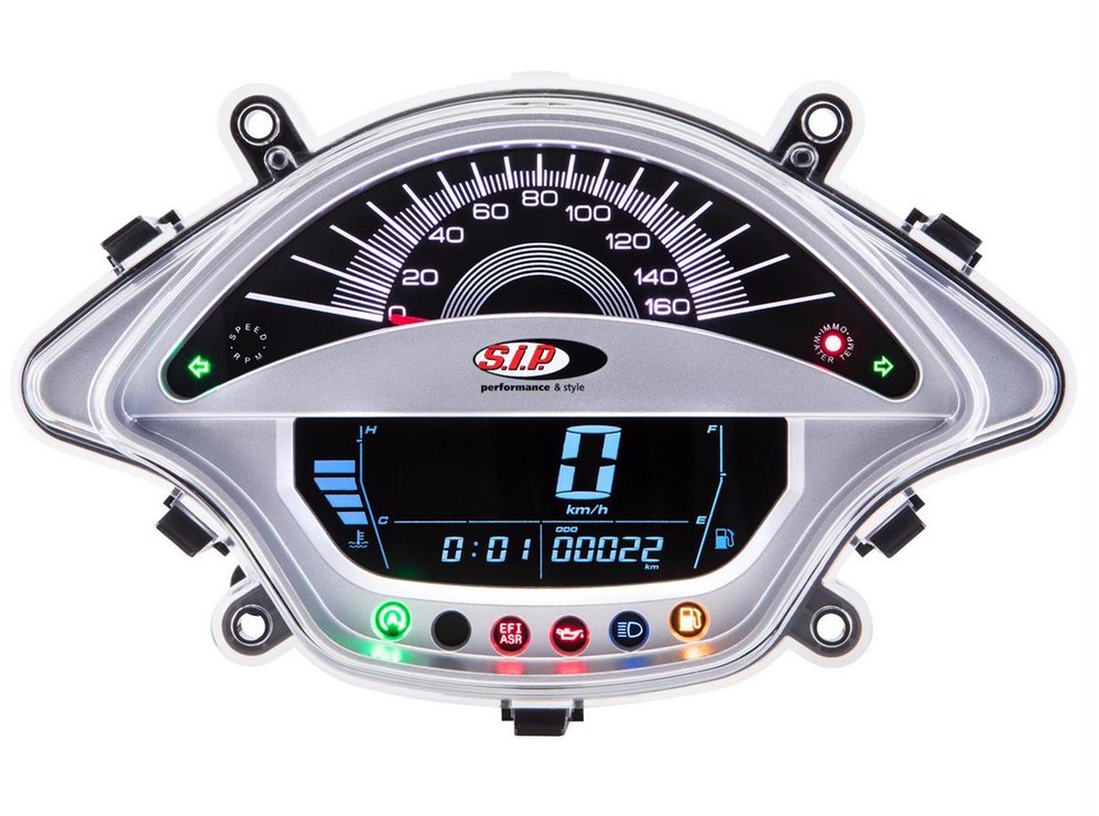 Contagiri/tachimetro per Vespa GTS/​GTS Super 300ccm FL ('14-), argento