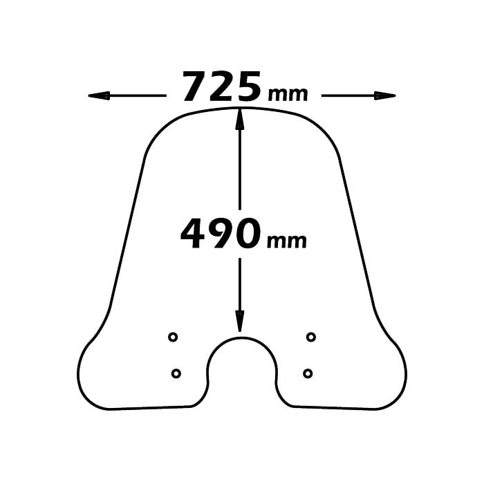 Parabrezza alto trasparente per Vespa LX - Isotta