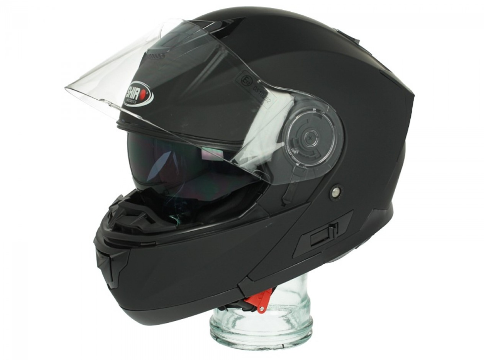 Casco Shiro flip-up, SH507, nero opaco