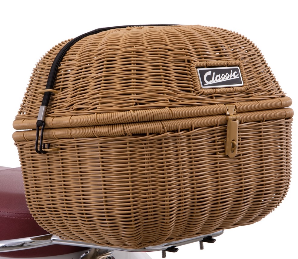 Kit cestino portabagagli classic per Vespa GTS/​GTV/GT60 125-300ccm, marrone