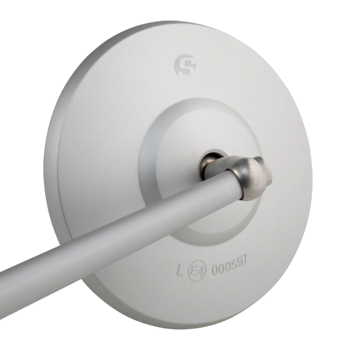 Specchio standard per Vespa, filettatura destra, argento opaco