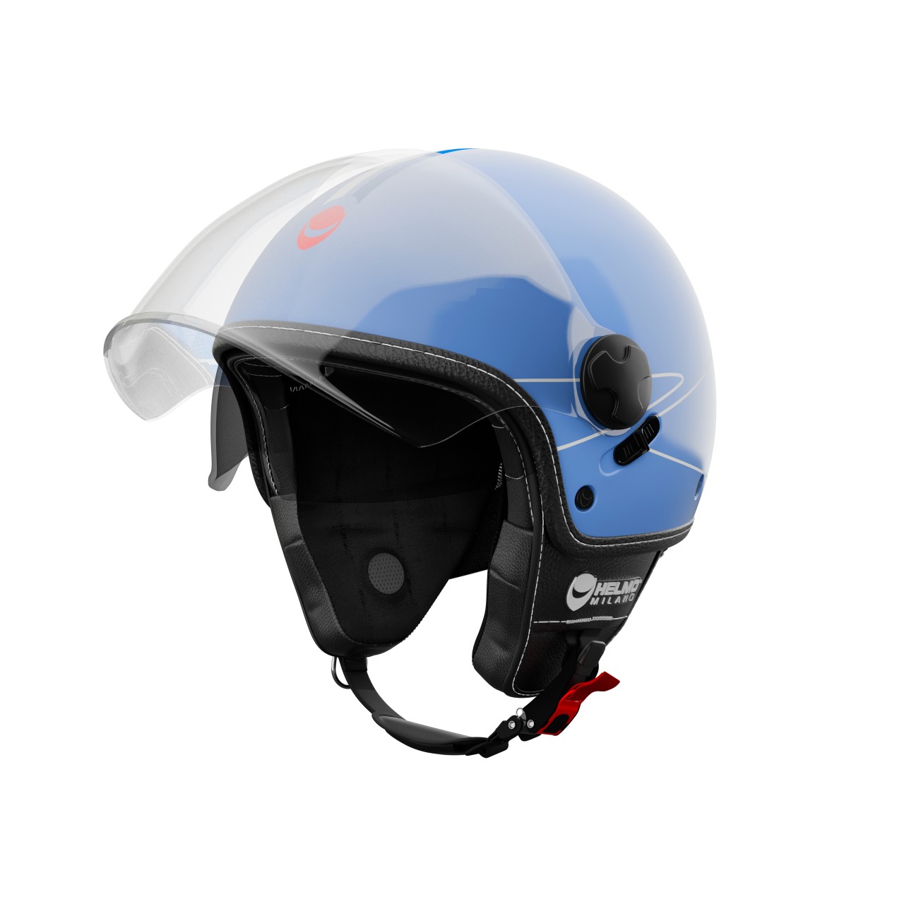 Helmo Milano Demi Jet Eos blu lucido