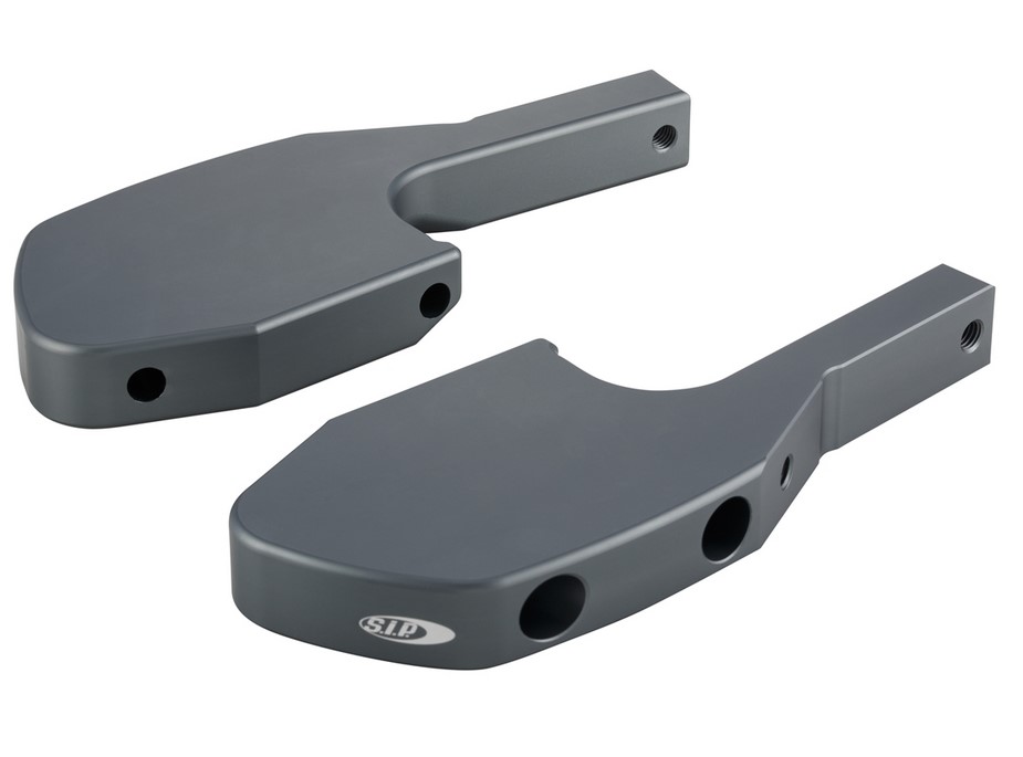 Adattatore poggiapiedi passeggero per Vespa GTS/​GTS Super/​GTV/​GT 60/​GT/​GT L 125-300ccm, grigio opaco
